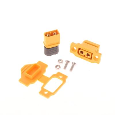 1 Satz Schwarz Gelb Buchse mit Abdeckung Xt60E-F Stecker Tragbarer Drahtkabelstecker für RC FPV Motor Regler Zubehör
