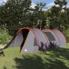 4 Person Tunnel Tent Gray and Orange 778 x 356 x 210 cm