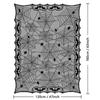 Halloween Lace Table Runner Black Spider Web Tablecloth Fireplace Cover Mantel Halloween Decoration 2024 Home Party Cloth Cover
