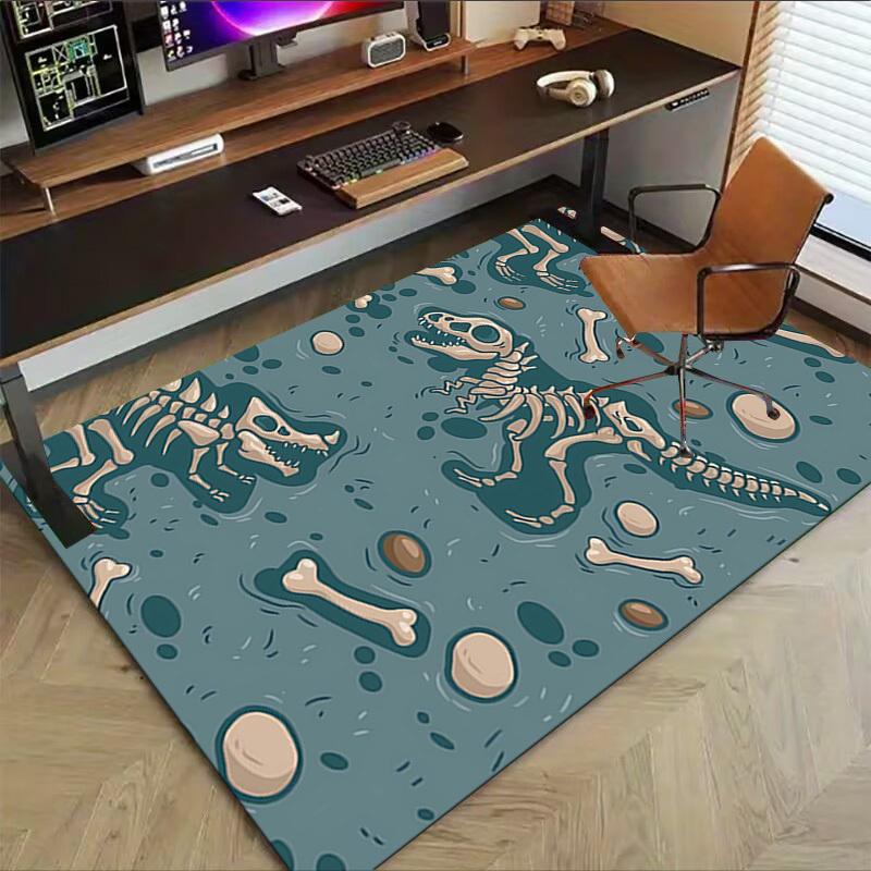 1PC Dinosaur Fossils Extra Large Non-Slip Floor carpet, Office, family, bedroom, Studio - Large Area RugJ0341