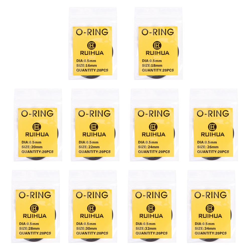 200pcs O Ring Watch Back Cover Gasket Rubber Seal Washers Watch Repair Tool Kit