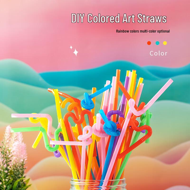 Disposable Bendable Plastic Straws