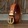Leather Belt for Women, Korean Version, Trendy, Versatile, Personalized, Retro Style, Cowhide Jeans Belt for Women