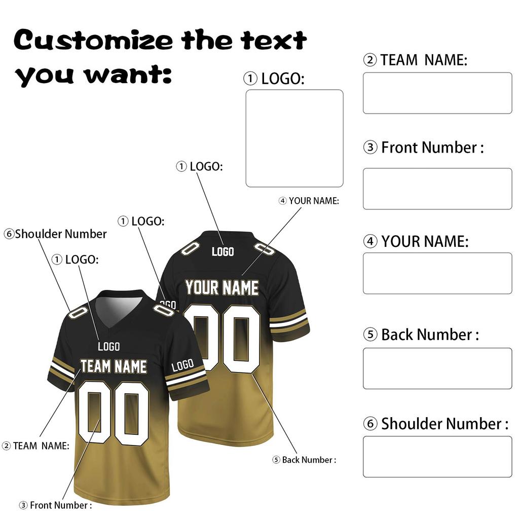 Maillots de football personnalisés Nom et numéro d'équipe imprimés personnalisés Uniforme de sport pour hommes, femmes et jeunes