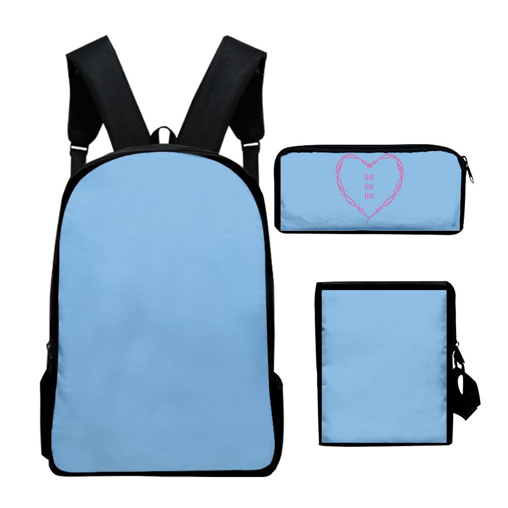 Popular Youthful Tini Stoessel Tour 3D Print 3pcs/Set Student Travel bags Laptop Daypack Backpack Shoulder Bag Pencil Case