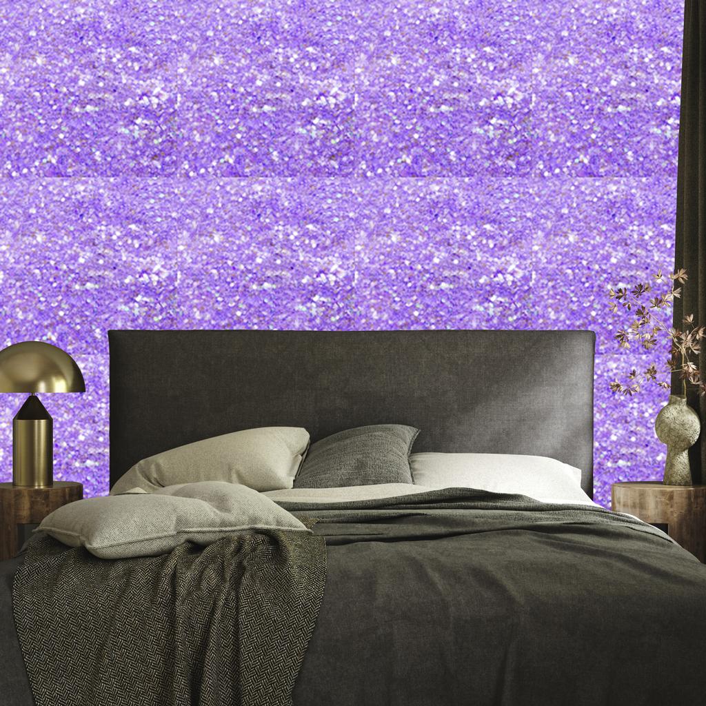 Lavender, Purple, Blue and White Glitter Wallpaper 50x1000