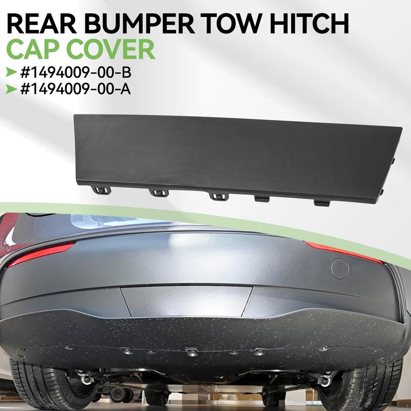 Car Rear Bumper Tow Hitch Cap Cover 1494009-00-B Tow Eye Hook Cover Plate Replacement For Tesla Model Y - 1494009-00-A