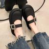 Niche Design Sense Half Slippers Women's Summer Outer Wear 2025 New Bag Head Belt Buckle Breathable Heightened Thick Bottom Sandals