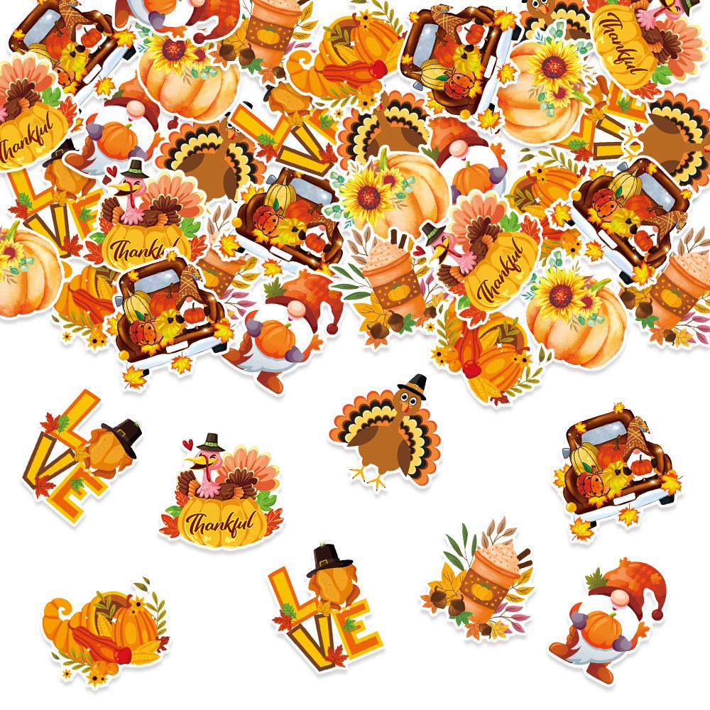 Pumpkin Thanksgiving Turkey Harvest Festival Theme Confetti Event Decor Prop