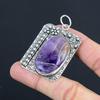 Friendship Day Deal Star Amethyst Stone Wife Pendant Jewelry 925 Sterling Silver