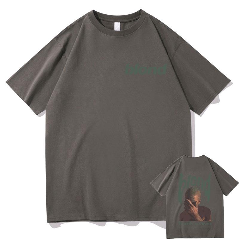 Beliebter Sänger RB Frank Hip-Hop Oversized Crewneck T-Shirt Ocean Fashion Vintage T-Shirts Herren Blond Musik Grafik Kurzarm