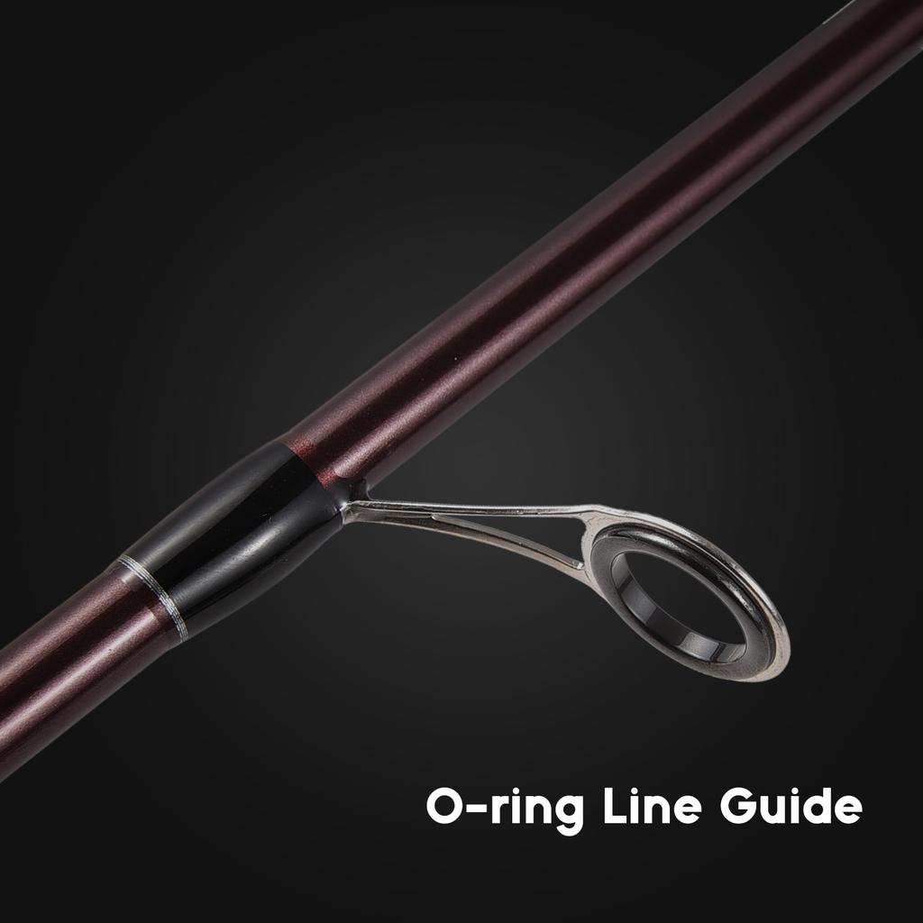 Carbon-Spinn-Angelrute, 1,8 m, solide Casting-Angelrute mit komfortablem EVA-Griff