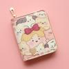 Kawaii Cute Cat Puppy Coin Purse Short Zipper Cartoon Wallet PU Leather Key Bag for Girls Gift