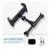 Car Phone Holder Rear Headrest Vehicle-mounted Stand Adjustable Telescopic 360° Rotates Phone Holder for Cars SUVs Trucks