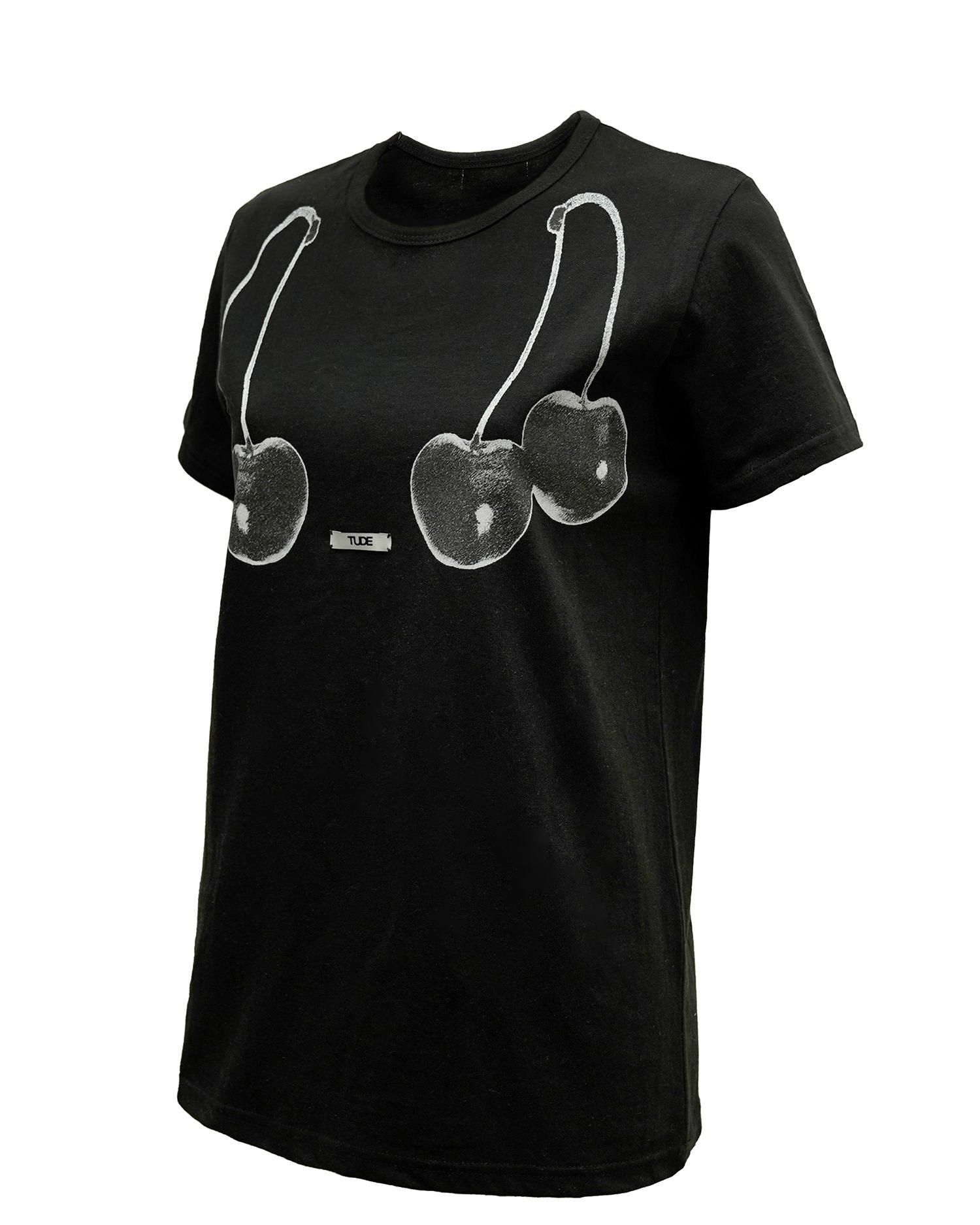 Tud Front Logo Half T-Shirt Black