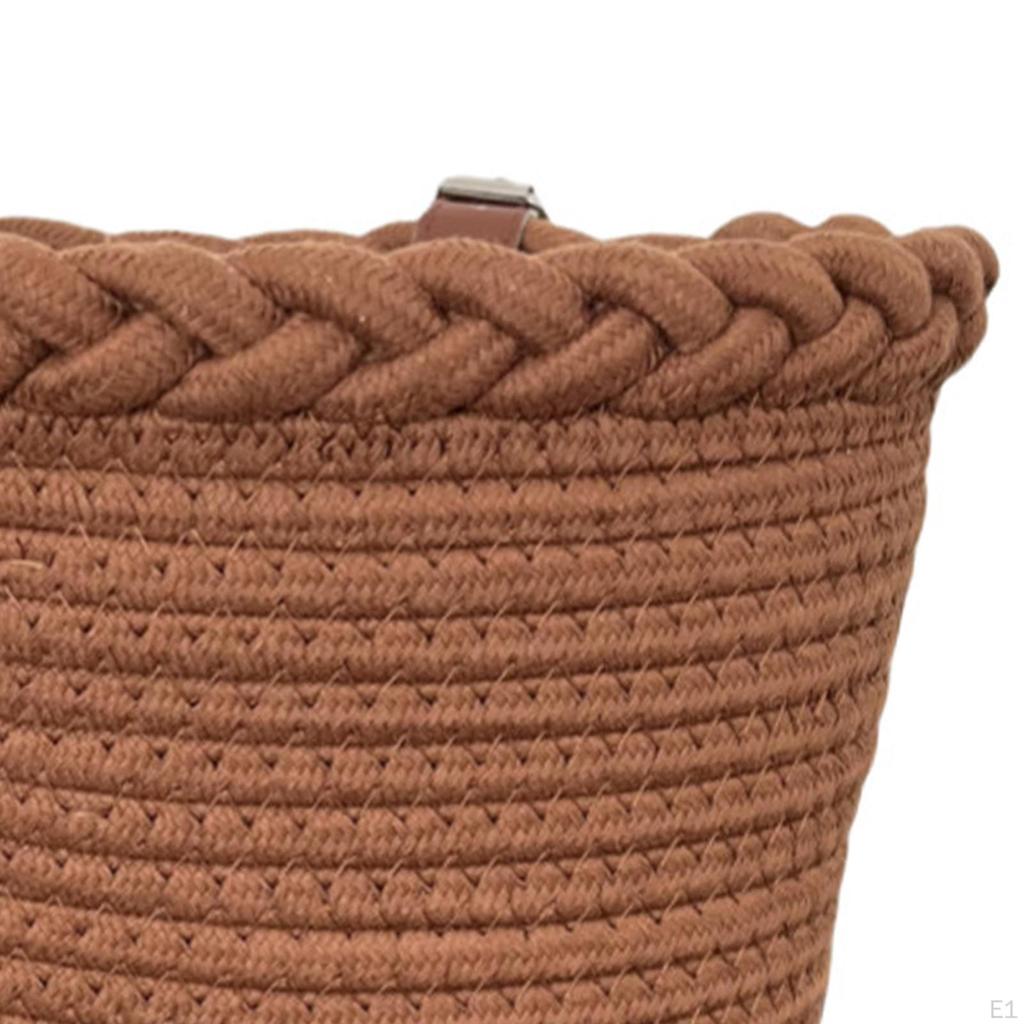 Kids Bike Basket Bicycle Front Handlebar Cloth Rope Storage Portable Tricycle