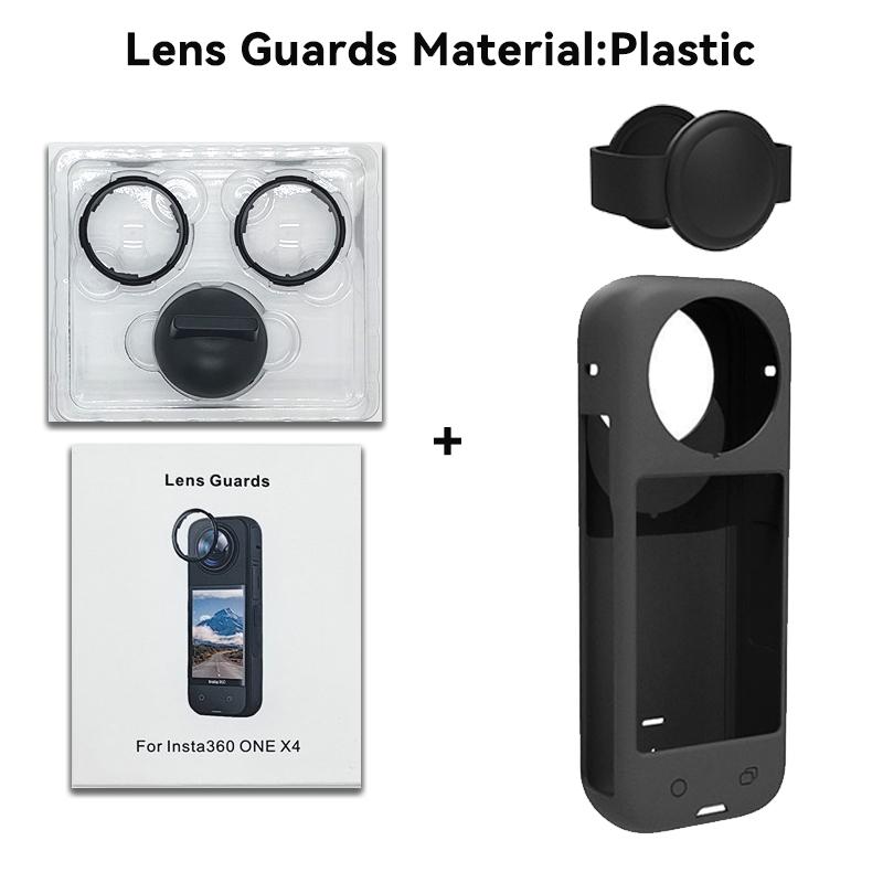 Silikonový kryt na panoramatický fotoaparát Insta360 X4 Ochranné pouzdro na fotoaparát Insta 360 X4 proti poškrábání Příslušenství ke sportovním kamerám