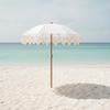 Boho Patio Umbrella Portable Tassel Lightweight for Beach