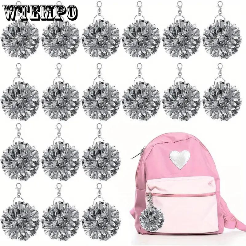 WTEMPO Colorful Mixed Keychains for Party Favors Cheerleaders Dancer Accessories Cheerleading Commemorative Keychain Pendants Bags Hanging Accessories