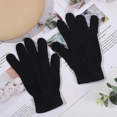 Unisex Einfarbig Schwarz Warme Sonnenschutzhandschuhe, Einheitsgröße