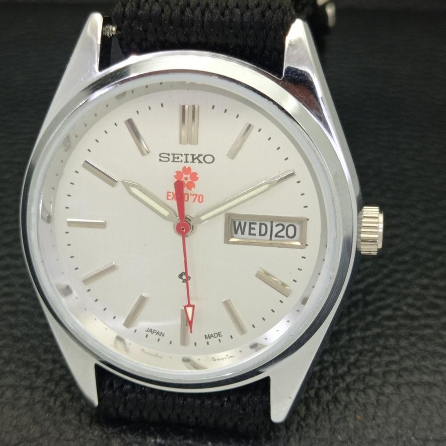 REFURBISHED SEIKO EXPO 70 AUTOMATIC 6309A JAPAN MENS SILVER DIAL WATCH A427263-2 QRL-a427263