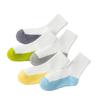 Children's Four Seasons Mid-Calf Sport Socks: Sweat-Absorbent, Breathable Color Block Design for Boys and Girls