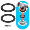 6 Stück/Set Langlebig 10745 10262 10255 Pool Gummidichtung 25076RP Gummi-O-Ring-Dichtung Schwarzdichtung aus Gummi für Intex Pool 10747/25006