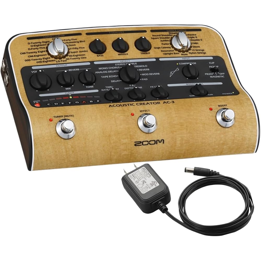 ZOOM (Zoom) AC-3 Acoustic Guitar Effects Pedal [Domestic Genuine Product/3 Year Extended Warranty...