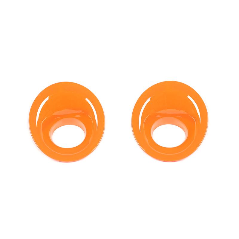 

ABS передняя противотуманная фара, украшение для лампы, наклейка, подходит для Dodge Challenge 2015 Up, внешний орнамент, аксессуары для автомобиля оранжевый