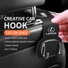 Car Headrest Hook Premium Suede Rear Seat Hanging Dual Hook For Lexus GS IS LS500h ES260 ES300h RX350h NX260 UX260 LM LC RZ450e