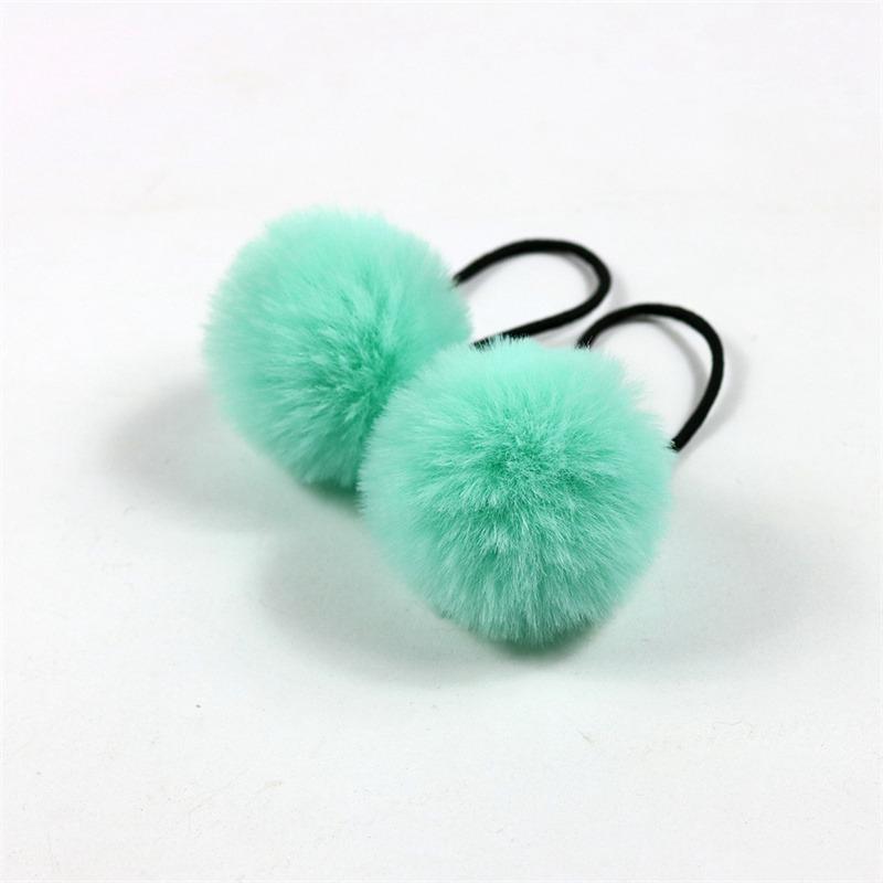 Topknot Hair Cartoon Imitation Rex Children's Adult Pompons Hair Band Accessories Ball Headdress Rabbit Small Hair