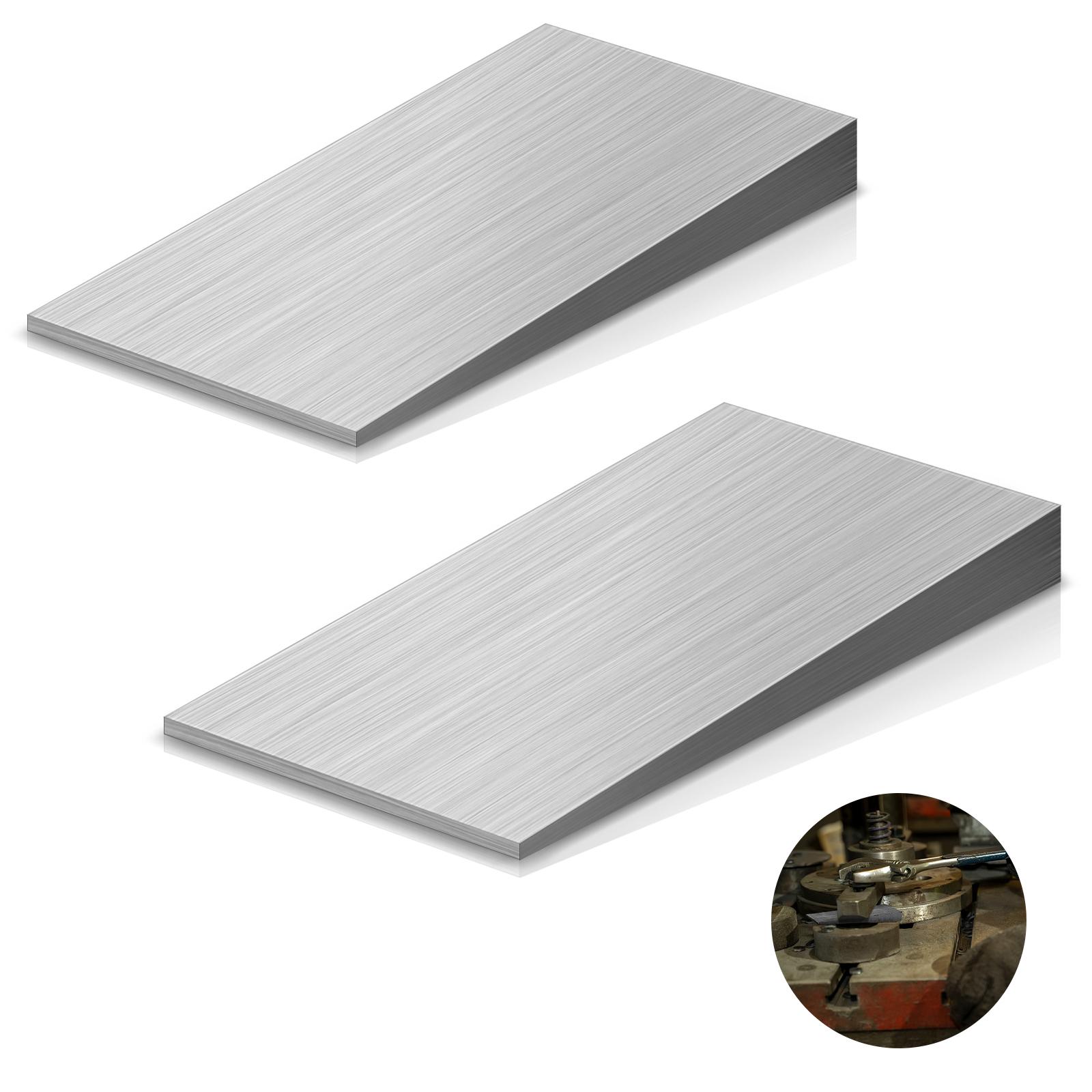

2 Pcs Flange Wedge 4 X 2 Inch Beveled Washers Right Angle Wedges Steel Silvery Spreading Triangle Wedges Metal Shims Tool Sets срібний