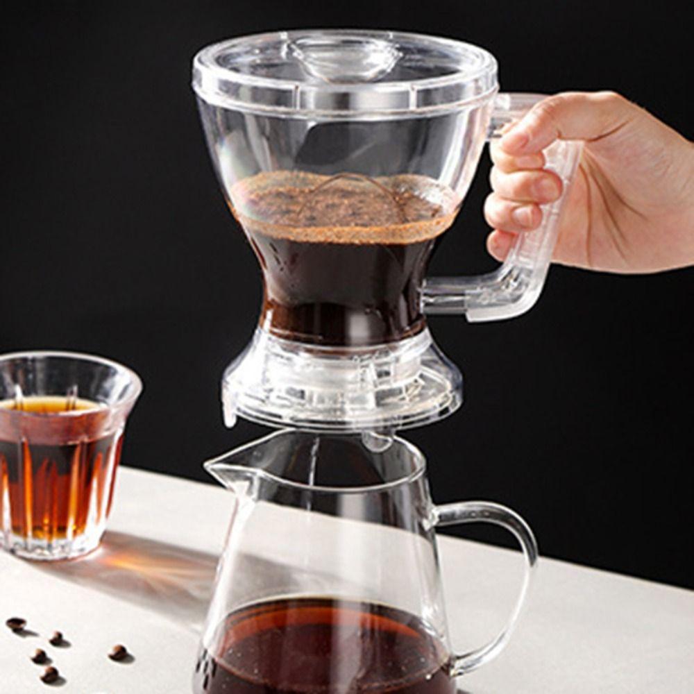 PC Pour Over Coffee Dripper Filter Paper Free Coffee Filter Cup Convenient Coffee Brewer Pot  Tea