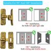 90° Sliding Door Latch Solid Buckle Cam Cylinder Locks Sliding Door Lock Anti-theft Buckle Door Lock Home Accessories