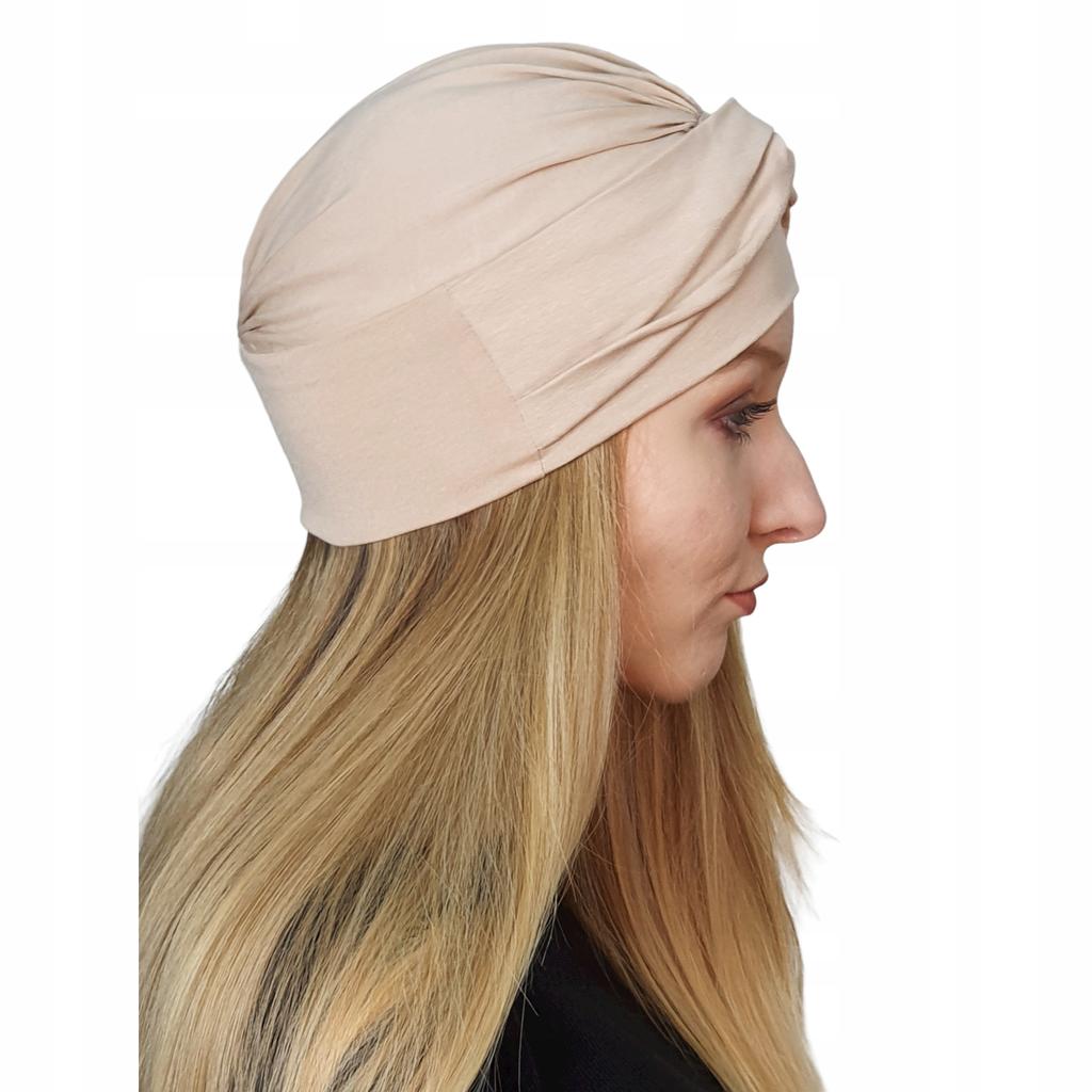 Flesh-colored Turban Sara 138 Bamboo Cap Without Pattern Even After Chemotherapy