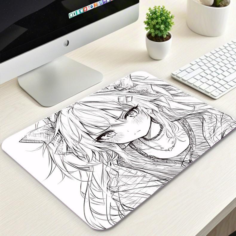 High-End Anime Style 2D Mouse & Keyboard Desk Mat with Cool Gaming Design