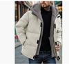 Winter New Thick Plus Size Warm Men's Fake Two-piece Trendy Cotton Jacket with Loose Zipper and Casual Cotton Jacket for Men