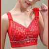 Sexy Lace Bra for Women Adjustable Bra Without Underwire Plus-size Gathering Bra