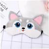 Dinntty Silk Eye Mask, Light-Blocking, Cute Cat Design, Eye Mask for Eyestrain, Blindfold, Soft Eye Cover for Women and Kids, Adjustable Straps, Set O