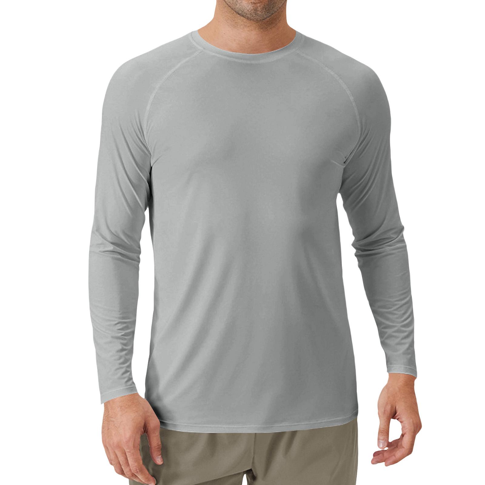 

Men s Long Sleeve Athletic T Shirt Lightweight Quick Dry Crew Neck Casual Sports Tee for Outdoor Gym Running Training XXL
