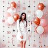 KatchOn, Rose Gold 30th Birthday Decorations - 9 String Hanging Garland, 6 Feet | No DIY 30 Years Party Hanging Streamer | Dirty 30 Birthday