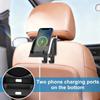 2pcs 3-in-1 Car Seat Cup Holder Cell Phone Holder Car Headrest Multifunctional Hook Storage Box Car Interior Accessories