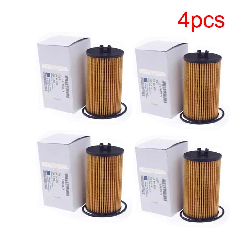 1/2/4pcs Car Original Oil Filter OEM 93185674 for Chevrolet Cruze Trax Orlando Aveo Opel  Astra Corsa Zafira Mokka Pontiac G3