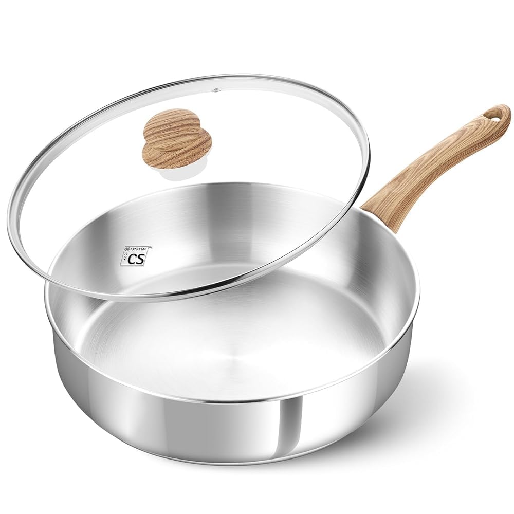 KOCH SYSTEME CS Stainless Steel Deep Frying Pan 26cm IH Compatible