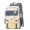 New High-value, Fresh and Sweet, Contrasting Color Splicing Backpack, Simple and Lightweight Backpack for Junior High School Students