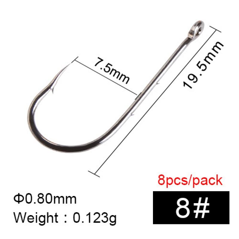 FTK Baitholder Hook With Double Barbs Long Shank Circle Sea Fishing Bass Saltwater Boat