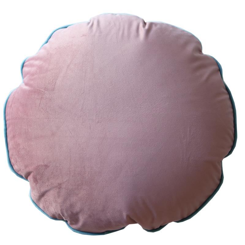 Japanese Style Round Pillow Candy Colore Soft Velvet  Cushion With Fillings Meditation Cushion Bedroom Sofa Bed Nap Pillow
