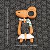 Charming Wooden Animal Brooch for Sweater & Scarf - Cute Autumn/Winter Accessory