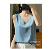 Women S Slim Fit V Neck Short Length Wide Strap Camisole Top