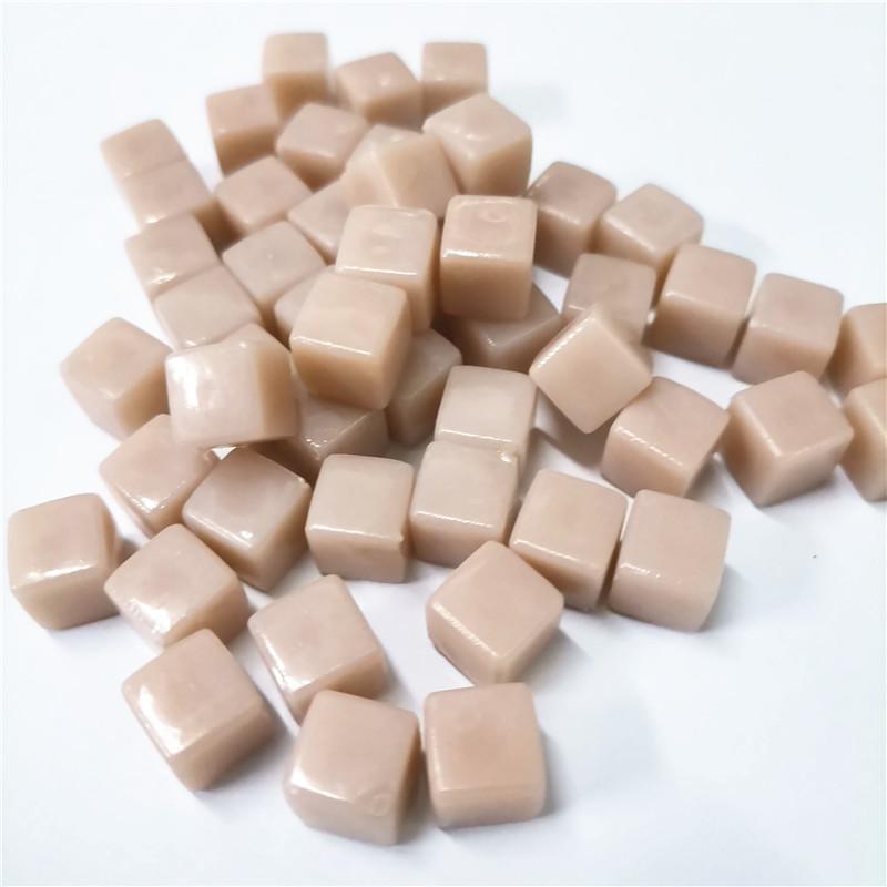 50Pcsset Solid Color Gold Black Blank Square Corner Acrylic Dice Chess Piece Right Angle Sieve 8Mm Cube For Board Game
